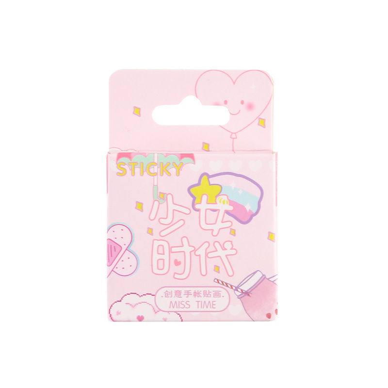 46Sheets/Box Pink Girl Sticker Creativity Scrapbook Design Stationery. 