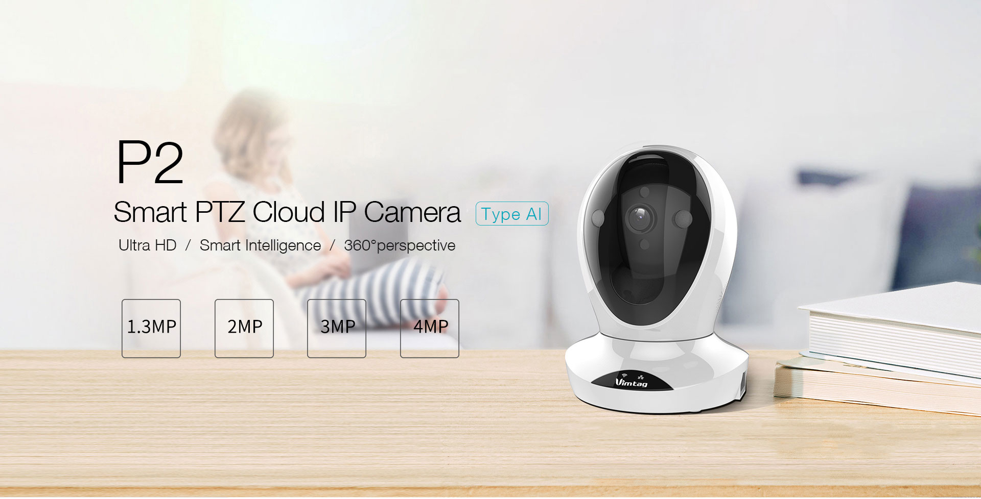 Ptz Cloud Vimtag Cp2 VIMTAG AI Camera P2