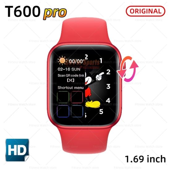 T600 Pro Smartwatch Series 6 Bluetooth Call Rotate Button Waterproof Full Touch Display.