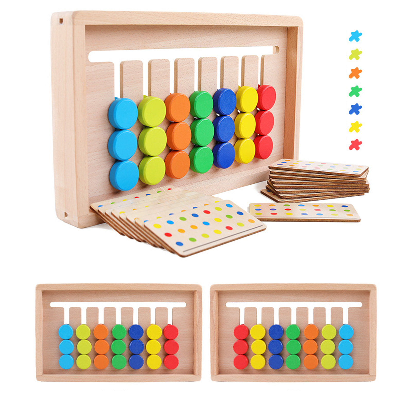 Color Matching Game Toy Scentless Color Matching Game Toy Children Teaching Aids Toy. 