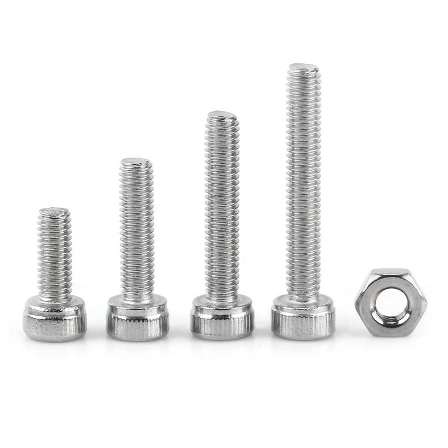480pcs M2 M3 M4 Metric Hex Socket Head Cap Screw Bolts Nuts Assorted Box Kit Set. 