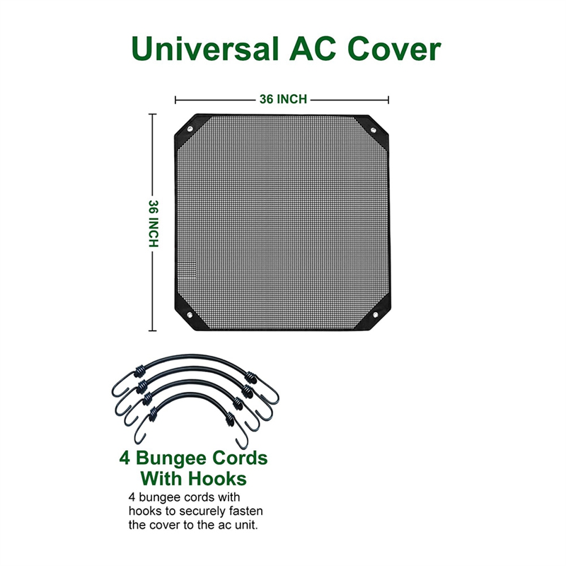 Universal AC Cover for Outside Unit, Mesh Air Conditioner Covers,C. 