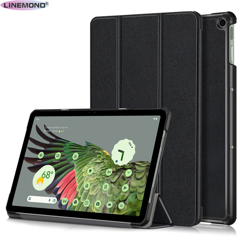 Tablet For Google Pixel Tablet Case 11" Tri-Fold Magnetic Leather Stand Tablet Case For Funda Google Pixel Tablet Cover Coque. 