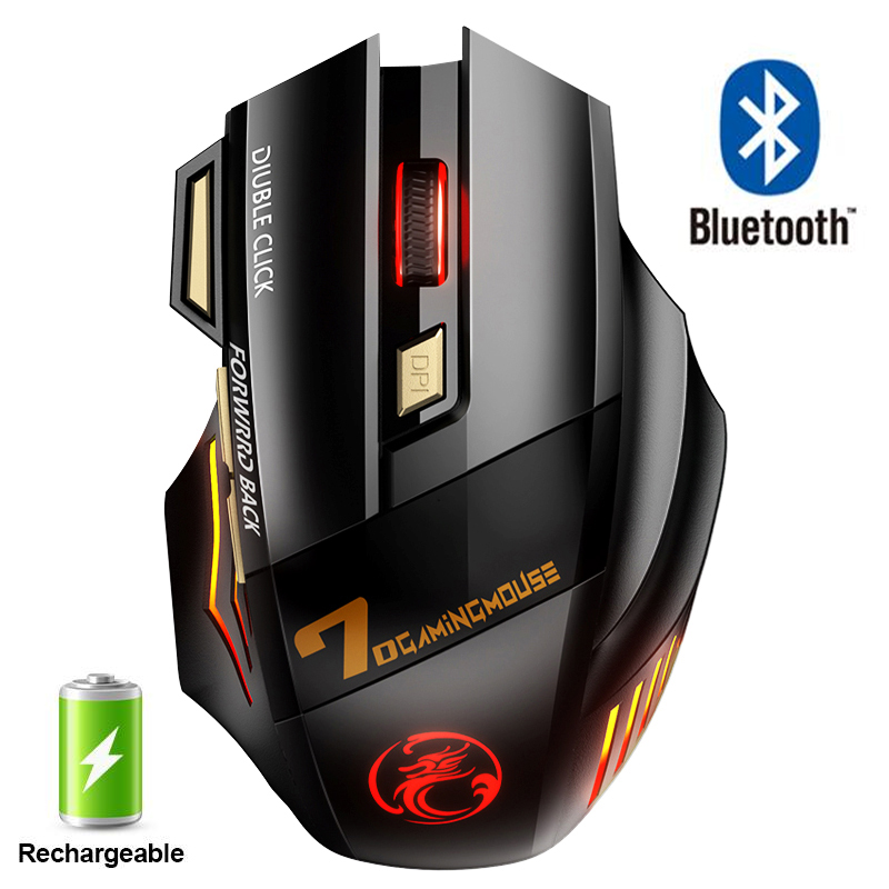 Laptop mouse, suitable for light RGB mute mark computer ergonomic rechargeable wireless mouse Bluetooth game mouse Cheng Xue Maoz with back