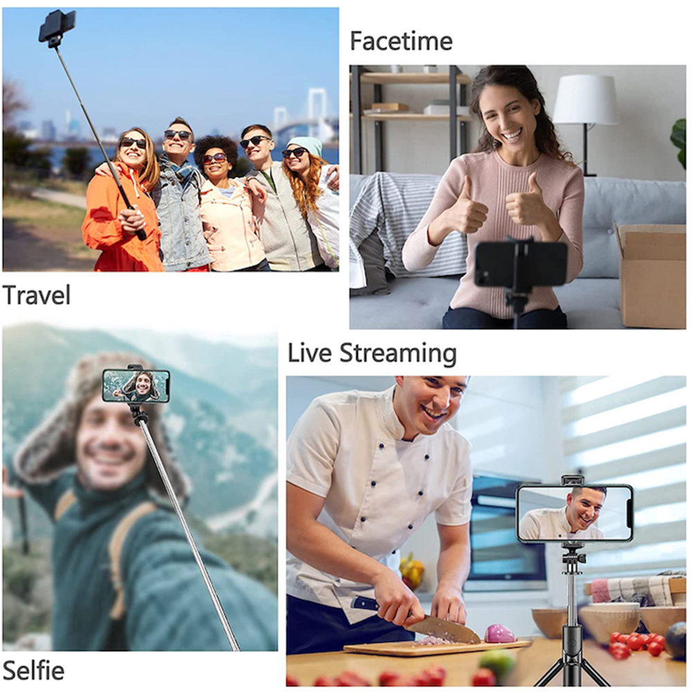 S03 Selfie Stick Mini Tripod 68cm Extended Handheld Slefie Sticks Stand Monopod With Remote Shutter For Travel Video Vlog. 
