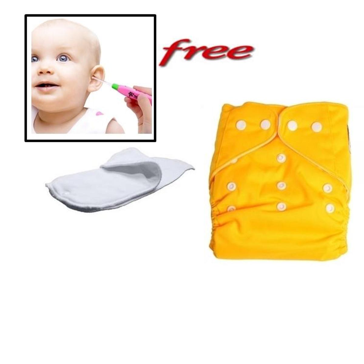 Reusable Cloth Diaper And Free Ear Pick