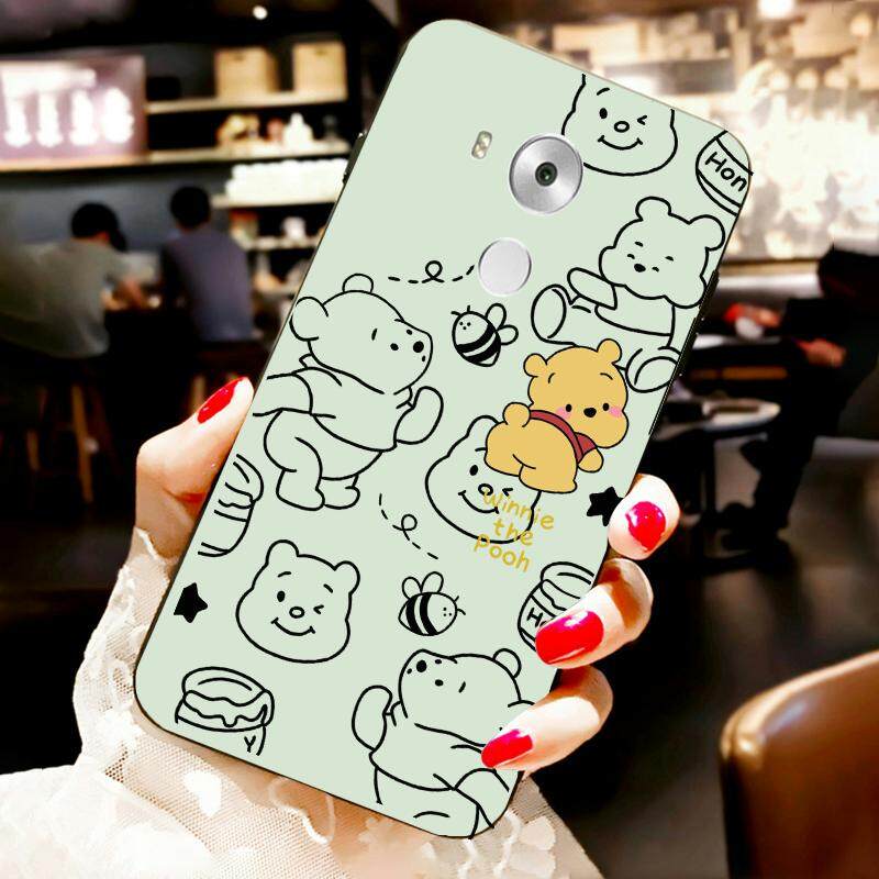 For Huawei Mate 8 Back Cover Case Fashion Cartoon cute little Winnie Soft Silicone Shockproof Camera Lens Protector Phone Cases. 