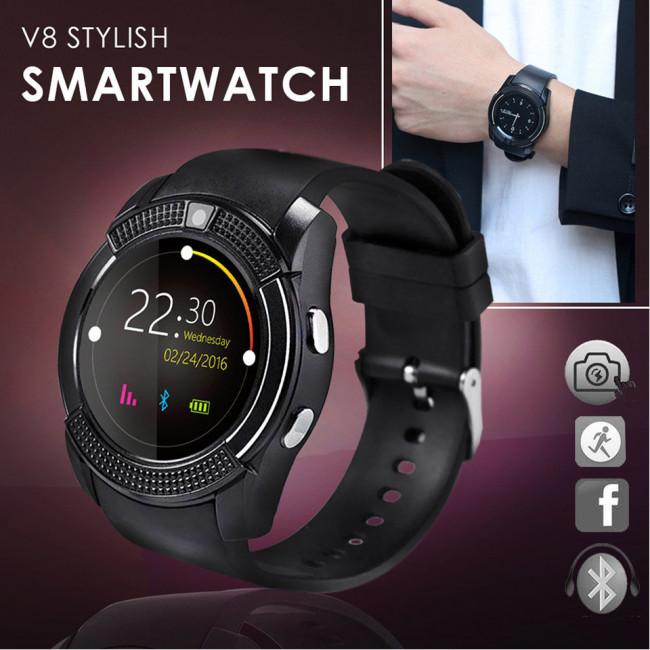V8 Smart Watch For iOS and Android With Bluetooth LSB Base Camera Position  \u0026 SIM Supported: Buy Online at Best Prices in Bangladesh | Daraz.com.bd