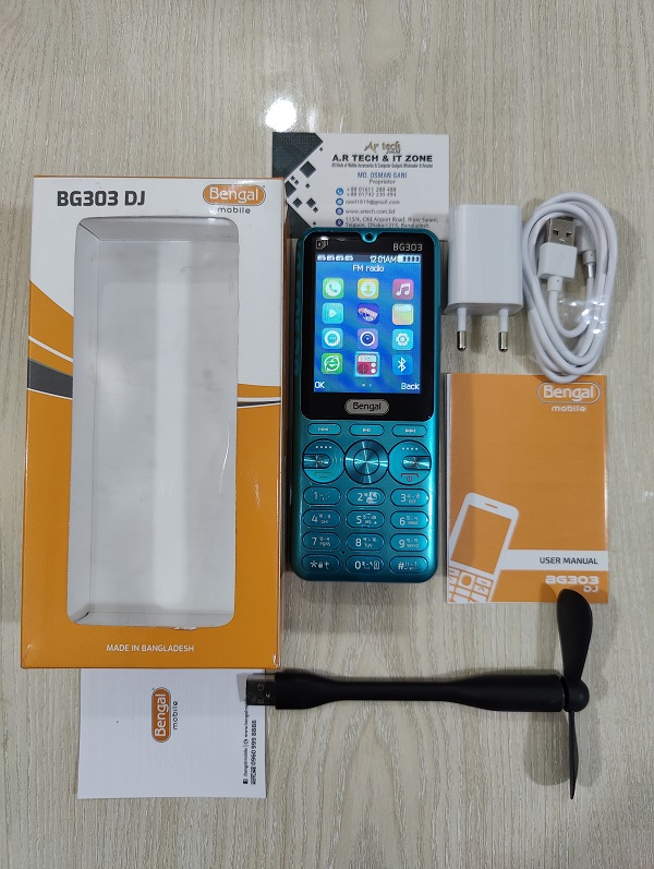 Bengal BG 303 Dj Java Supported 4 SIM Standby 4500mAh Power Bank Phone. 