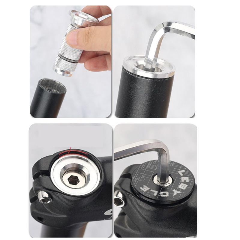 Bike Headset Expander Stem Top Cap Alloy Compression Plug Nut Bicycle Front Fork. 