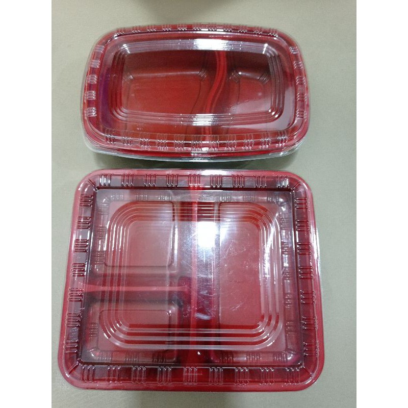 Disposable Bento Boxes 1 2 3 4 5 Compartments with Lid Packing Bento 1/ 2 / 3 / 4 / 5 Division. 