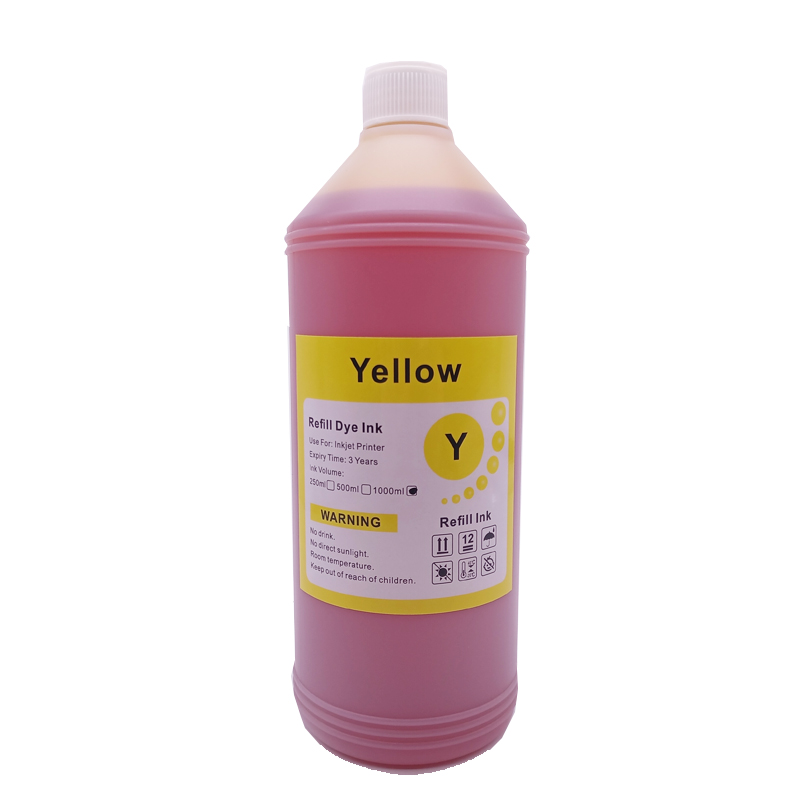 1000ML 1KG Liter Black C M Y Refill Dye Based Ink Kit Replacement For Epson Canon HP Brother Lexmark Samsung Dell Inkjet Printer Amour zii. 