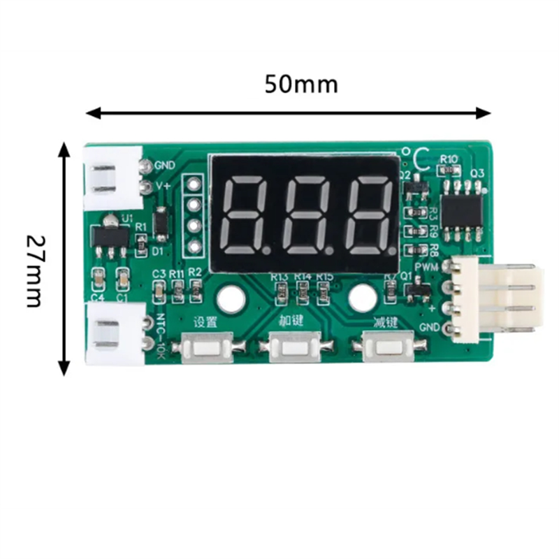DC 12V PWM Temperature Detector Probe Controller Module 4-Wire Temperature Fan Controller Governor for PC Fan STK IC. 