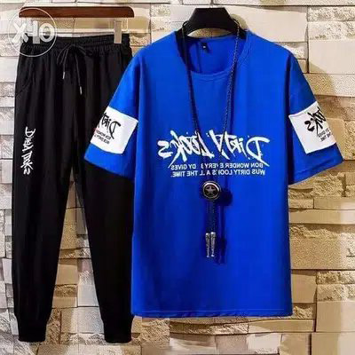 Full Pant Set for Men - Stylish Matching Set - Easy to Use And Maintain - Comfortable and Fashionable T-Shirts and Pants Ensemble. 