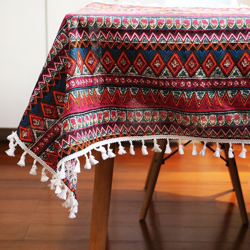 Tablecloth, cotton linen, ins, style, Japanese table, cloth, coffee table, rectangular study table, tablecloth, simple Nordic Amazon. 