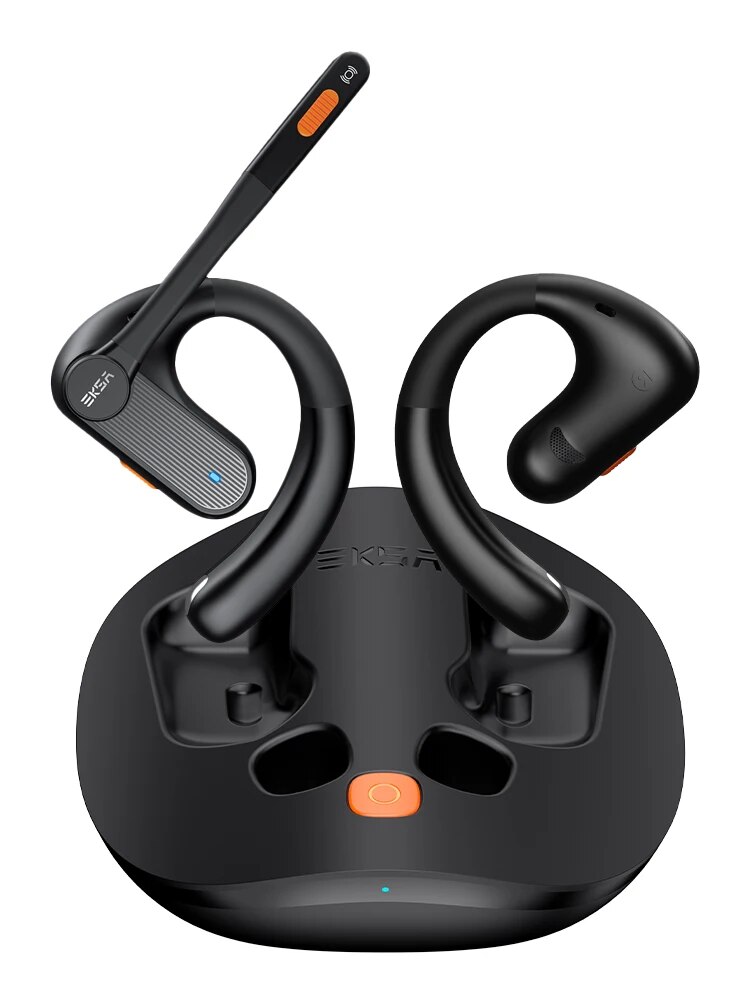 EKSA S30 Bluetooth 5.3 Headset for Office/Meetings/Music Air Conduction Open-Ear Wireless Headphones with 4 Mic ENC 70H Playtime
