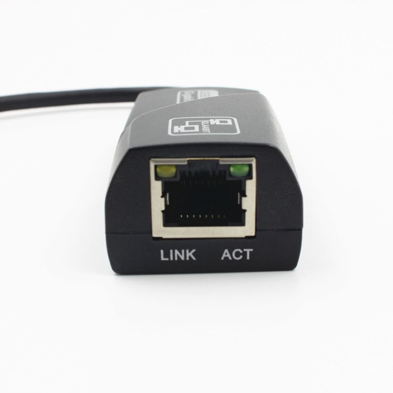 USB 3.0 to RJ45 Gigabit Ethernet LAN (10/100/1000) Mbps Network wired Adapter Connector for PC support WIN10. 