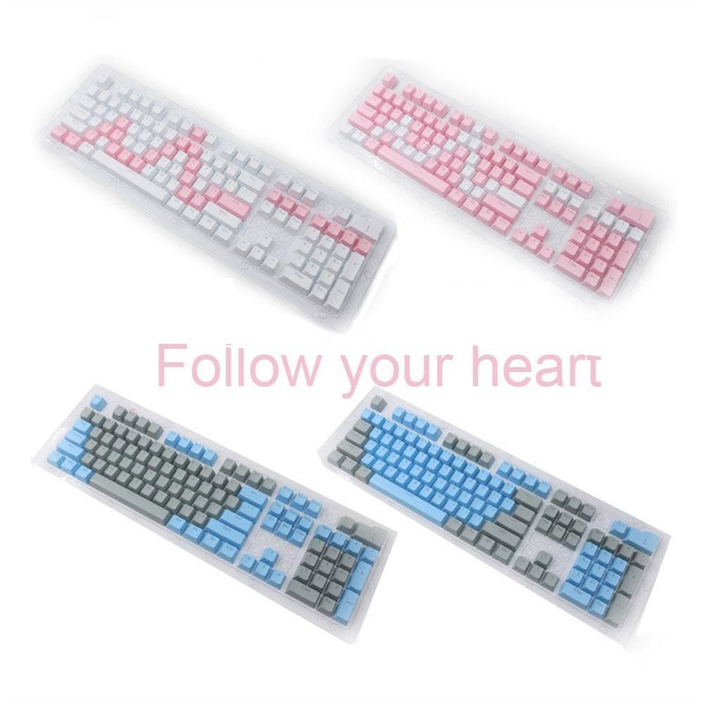 104Pcs ABS 980k Colorful 104/108 Mechanical Keyboard Keyboard Keycap Blank Keycaps Backlit Key Cap Mechanical Keycaps. 