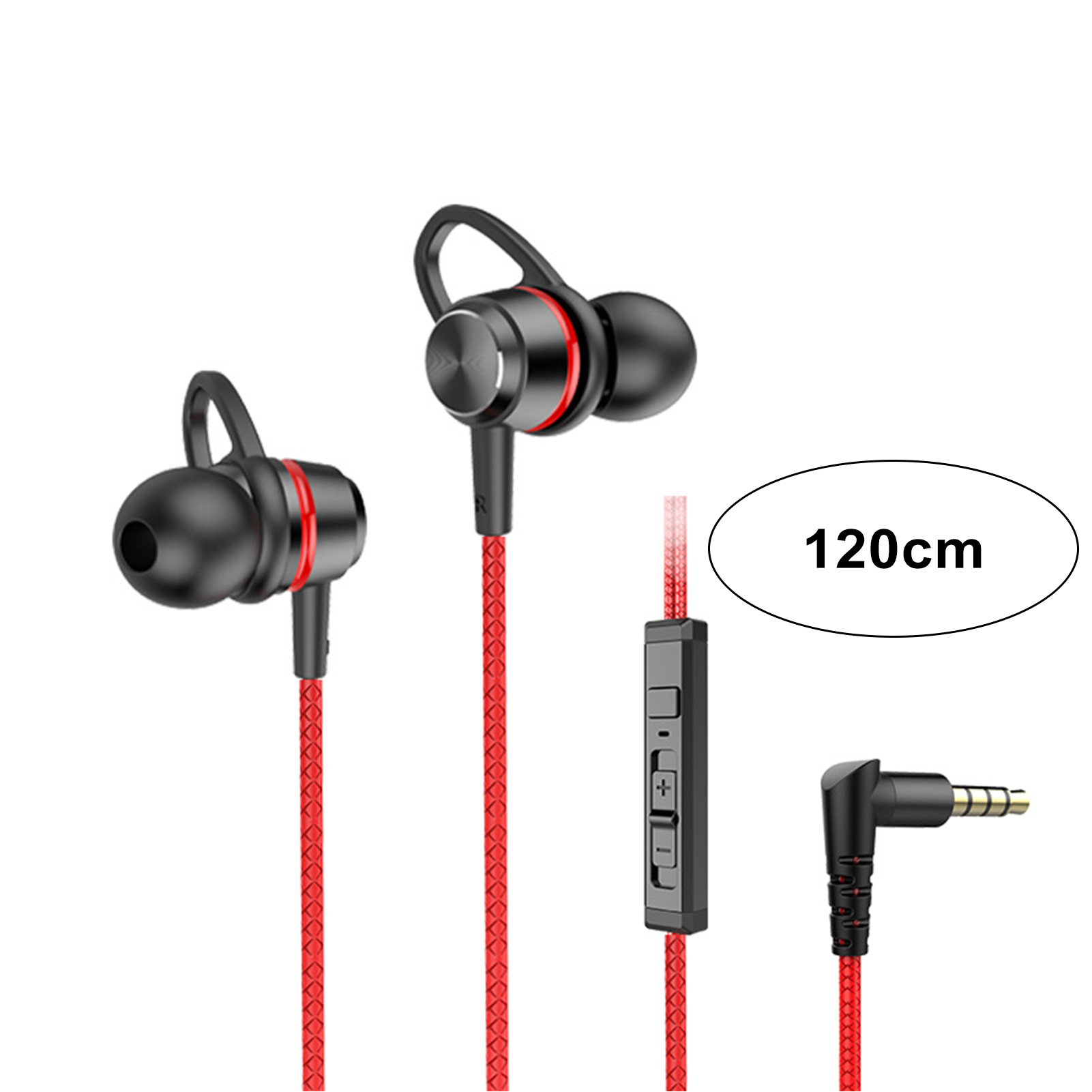 Earphone with Noise-canceling Microphone Premium In-ear Headphones with Noise-canceling Mic Hi-fi Sound Quality Perfect for Music Lovers Gamers 3.5mm Wired Earphones High-quality Sound for Earphones. 