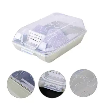 Plastic Shoe Storage Boxes Multifunction Transparent Household
