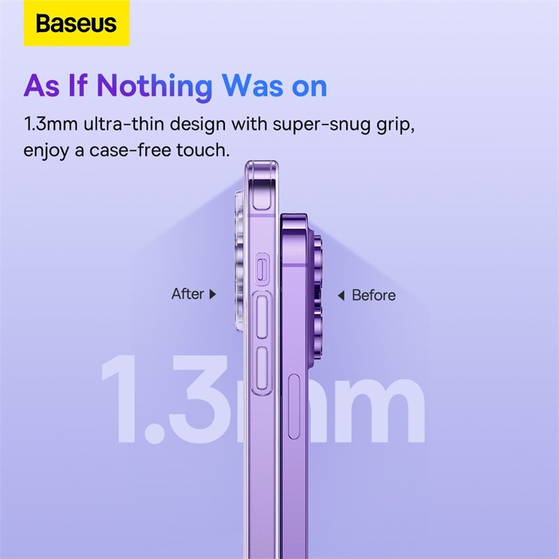 Baseus Jane Series 2 Transparent Phone Case With For iPhone 15 14 13 12 11 Pro Max Mini X XR XS MAX Phone Casing Shockproof Phone Cover With Full Cover Camera Protection. 