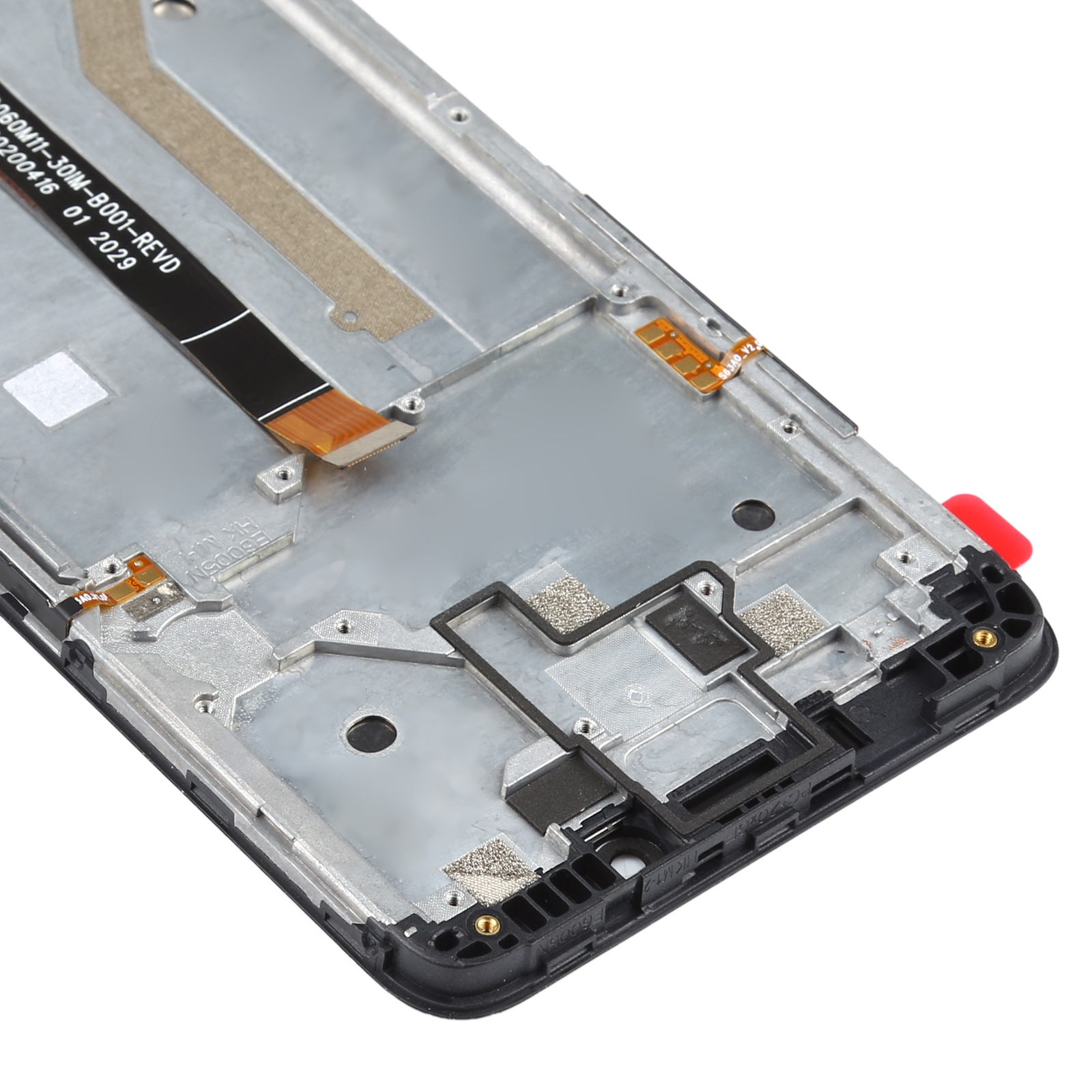 LCD Screen and Digitizer Full Assembly with Frame for Nokia C3(Black). 