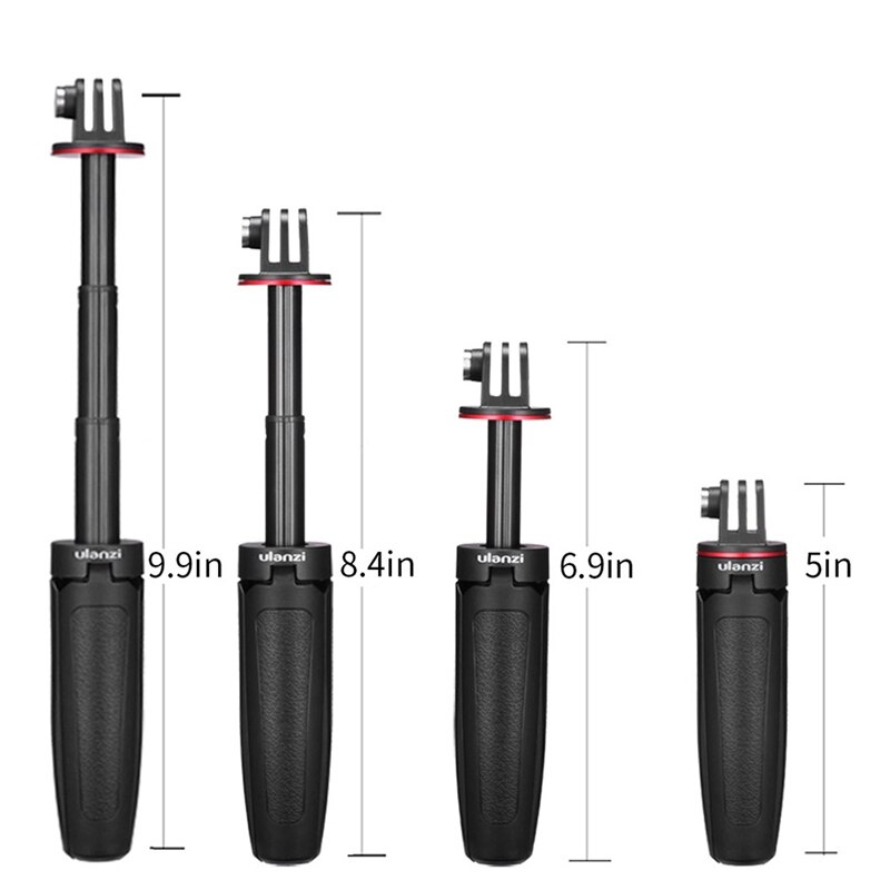 ULANZI MT-09 Mini Extension Pole Tripods For Action Camera GoPro Hero 13 12 11 10 9 8 7 6 5 4