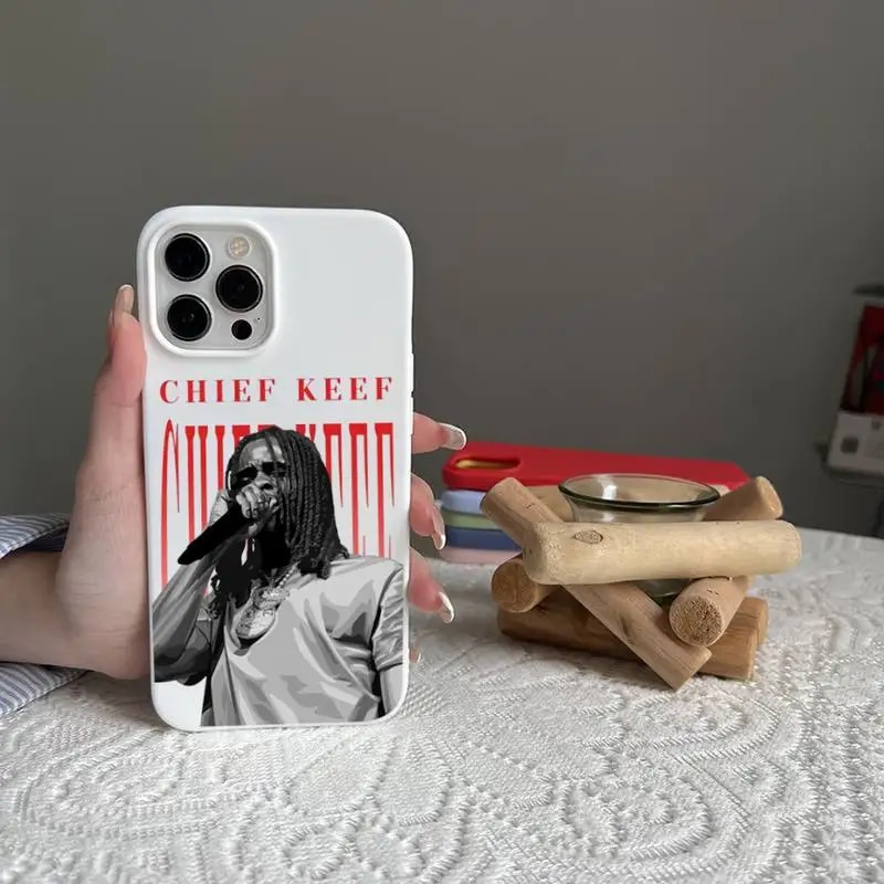 Chief Keef Rapper Phone Case Candy Color for iPhone 14 11 12 13 mini pro MAX Plus. 