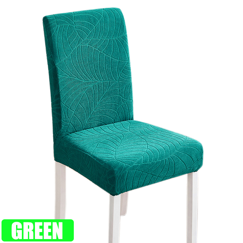 Jacquard Chair Cover for Dining Room Stretch Jacquard Dining Chair Cover Slipcover Elastic Spandex Kitchen Chair Cover. 
