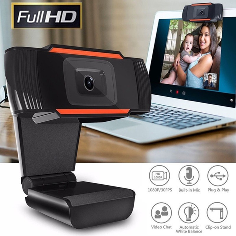1080P Auto Focus cam Mini Computer PC  Camera With Microphone