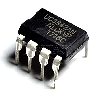 2Pcs- UC3842 UC3842P UC 3842 Current Mode PWM Controller Integrated Circuit DIP-8 8 Pin Leads Dual In Line Package Chip. 
