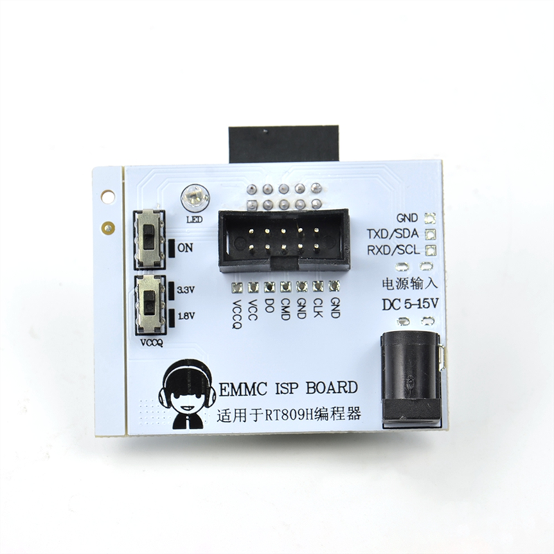 RT809H Programmer Adapter EMMC ISP Board for Test Clip Fast Writing Reading Speed Calculator Chips. 