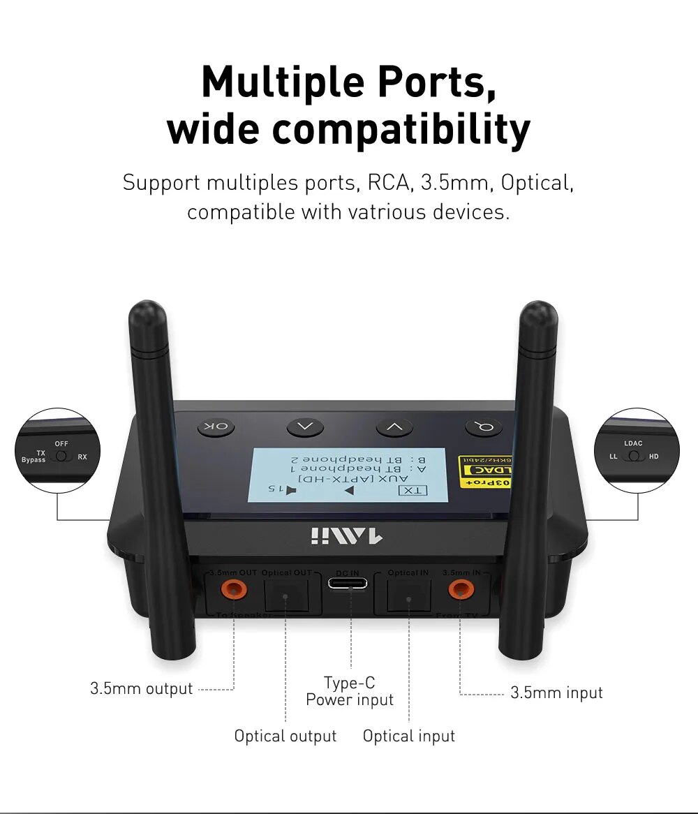 Airplane Bluetooth Adapter For Headphones L&E Bluetooth