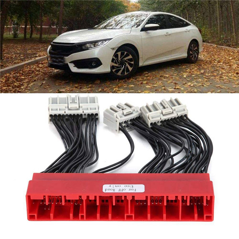 4X OBD Conversion ECU Harness, for Honda Civic Acura OBD2A to OBD1 Harness ECU Jumper Conversion Wiring