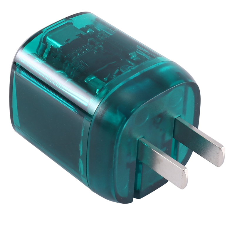 SRIWEN 33W Charger Transparent Punk PD20W Small-Volume Low Temperature US Fold QC Multiprotocol Phone Fast Charging Head,C. 