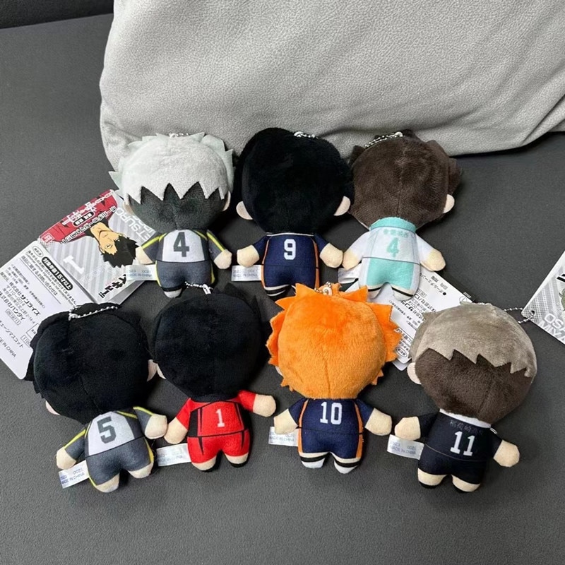 10cm Mini Haikyuu Plush Toy Volleyball Stuffed Doll Hinata Shoyo Tobio Kageyama Yu Nishinoya Plush Pendant Keychain Toy For Gift. 