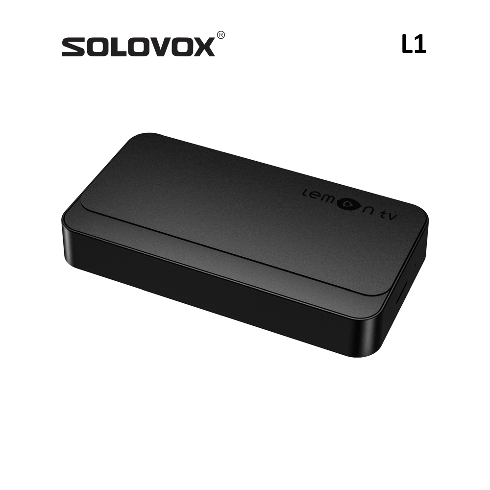 SOLOVOX L1 Android 10 STB Quad 4K WiFi6 Bluetooth 5.4 Voice Control YouTube Stalkermac Xtreamcodes Middleware Lemon TV Box. 