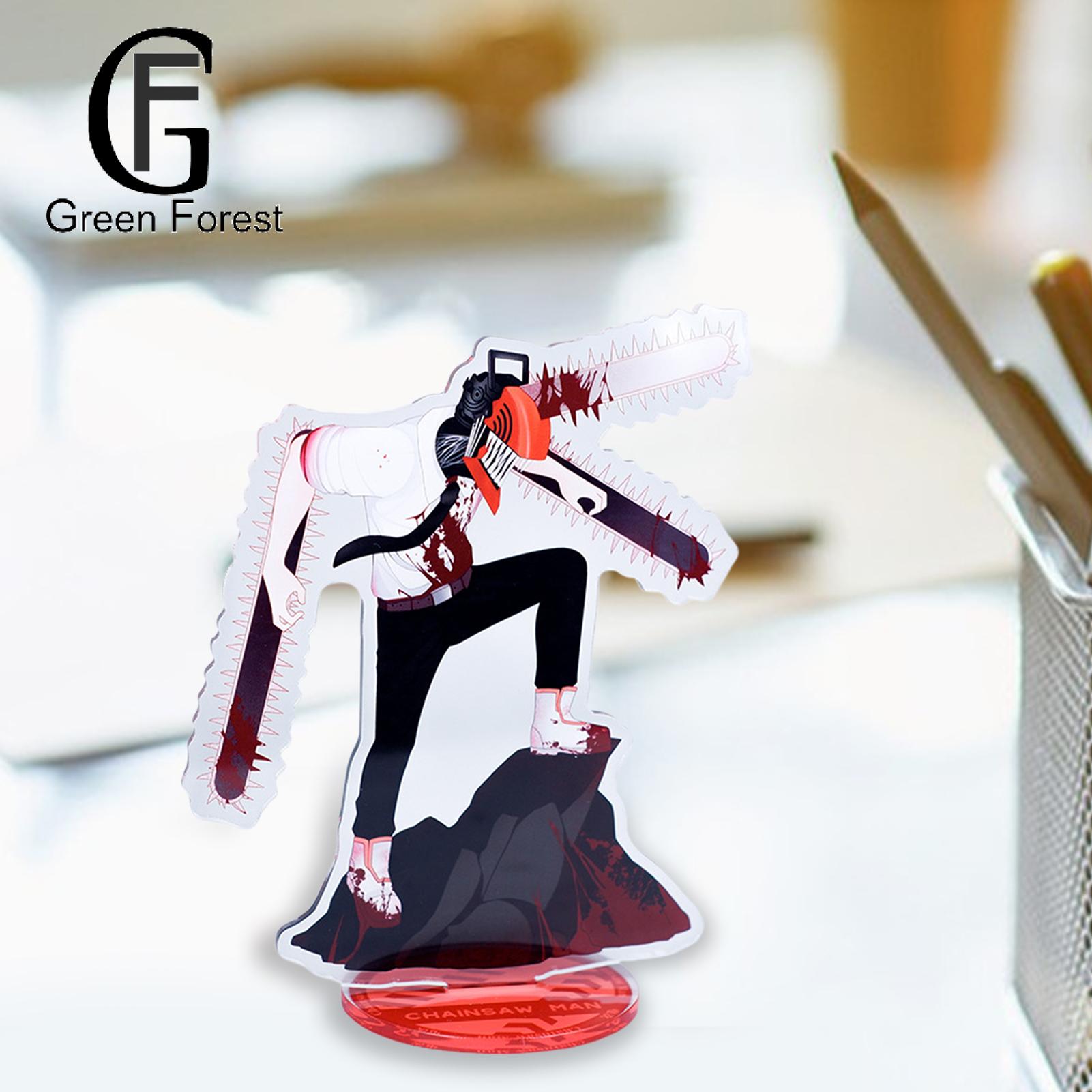 Green forest Anime Figure Standee Smooth/Matte Texture Anime Figure Standee Acrylic Decor Stand. 