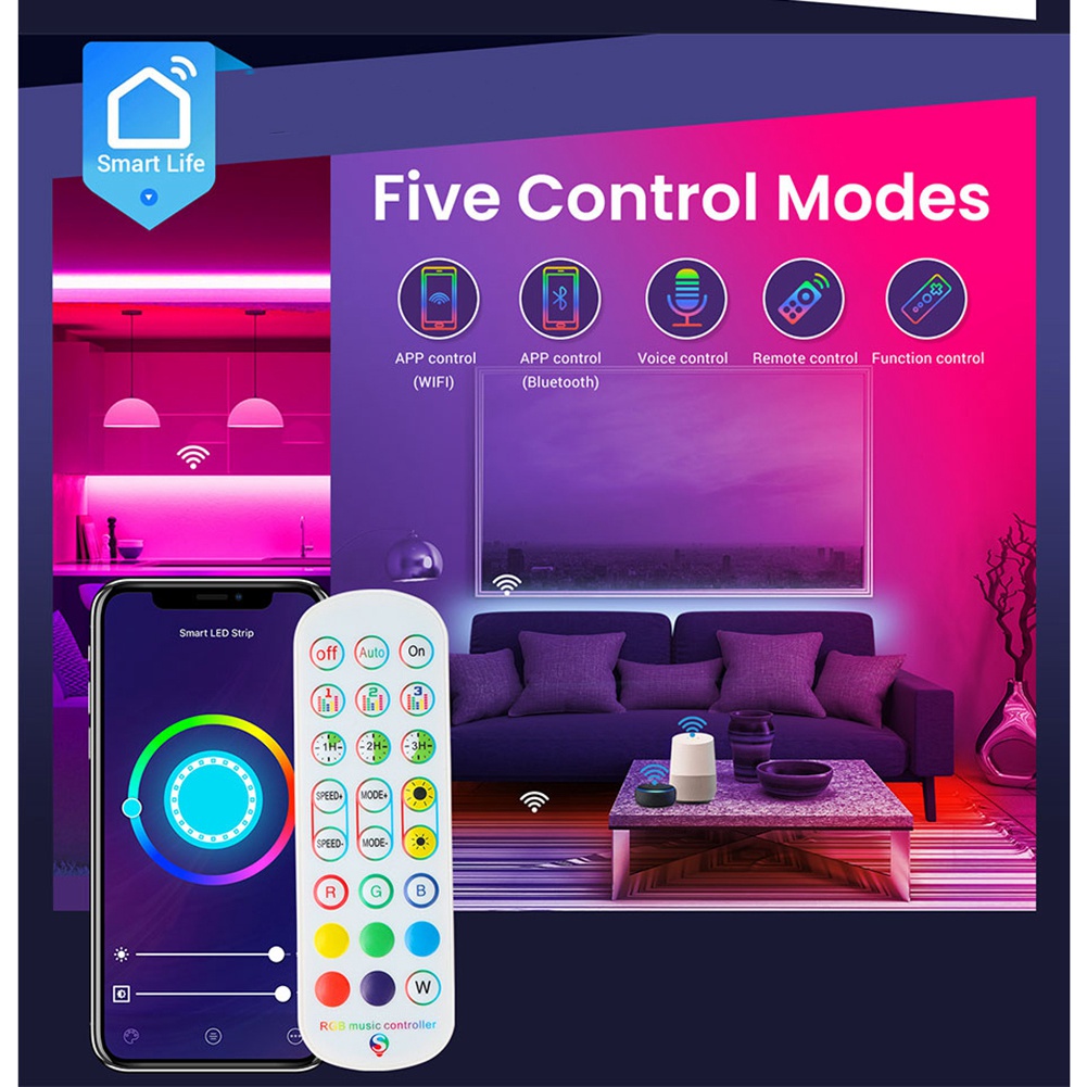 Tuya WiFi RGB Controller for LED Strip Light 3528 2835 5050 RGB. 