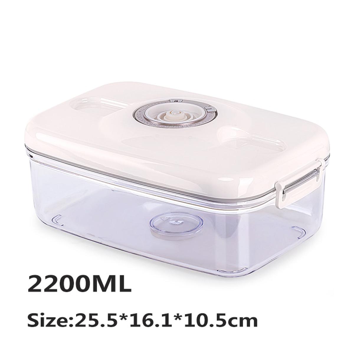 Circle Rectangle Square Vacuum Container Different Capacity Vacuum Sealer Box Kitchen Storage Fit for Food Storage