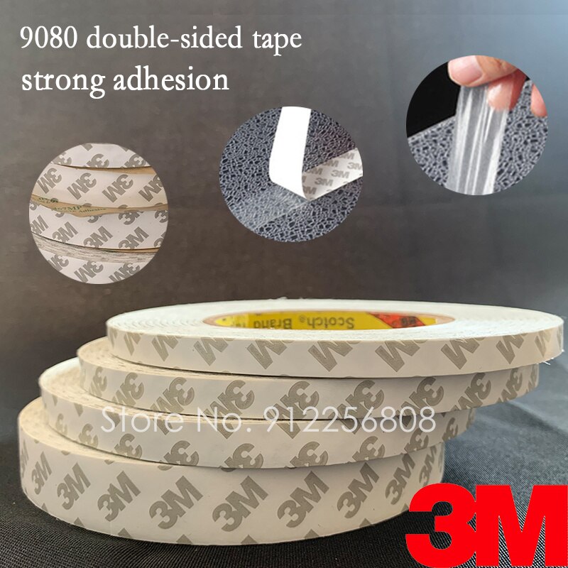 50/10Meter/Roll Double Sided Tape Adhesive 3M 9080 LED Light Strip Tape Ultra-Thin Strong Sticky Width:5/8/10/12/15/20/25/30mm. 