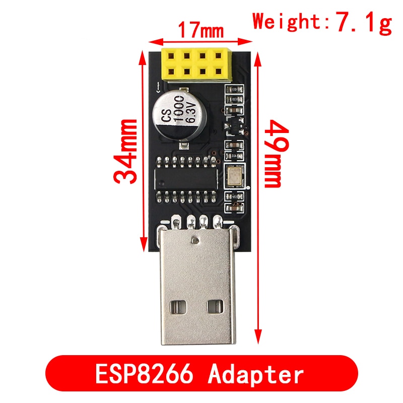 ESP01 Programmer Adapter UART GPIO0 ESP-01 Adaptater ESP8266 CH340G USB to ESP8266 Serial Wireless Developent Board Module - 318069113. 