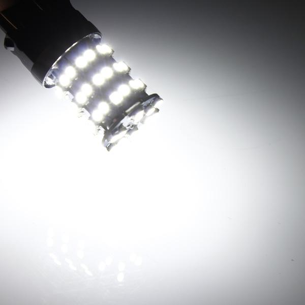 5PCS Xenon White Furniture 3157 60-SMD LED Tail Brake Stop Light bulbs - gold. 