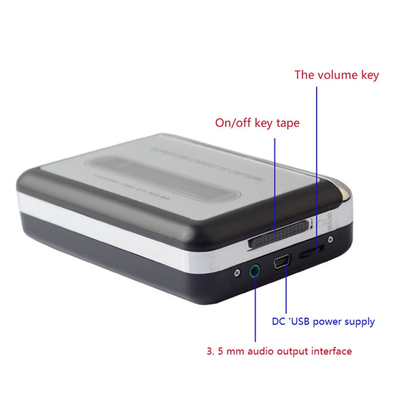 Spare Parts Accessories Cassette Player USB Cassette to MP3 Converter Capture Audio Music Player Tape Cassette Recorder. 