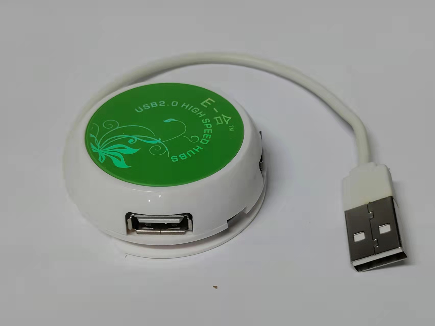Mini Round Shape Super Speed Usb2.0 4-Port Hub - Usb Hub. 