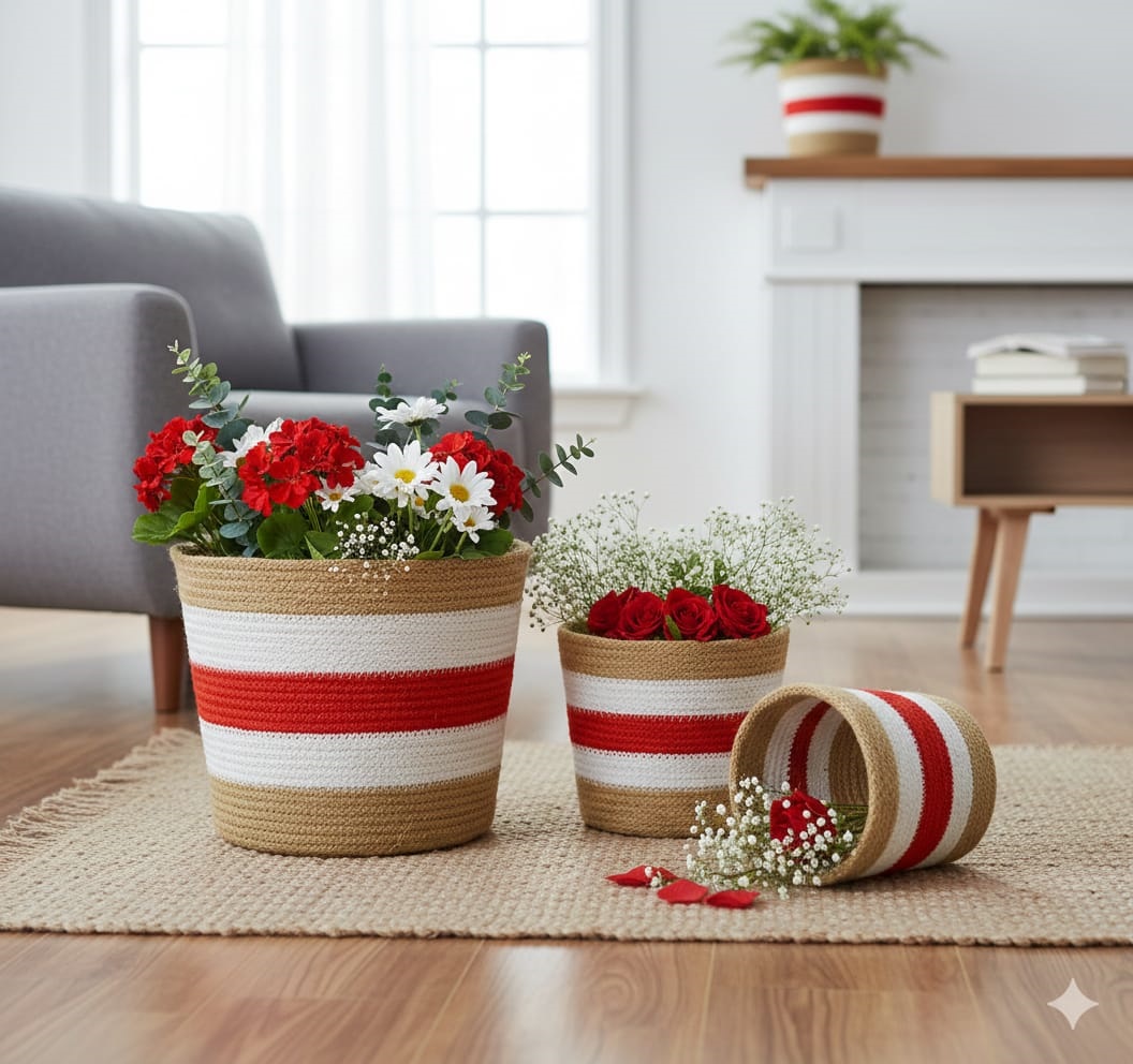 3 Piece set Plant Basket