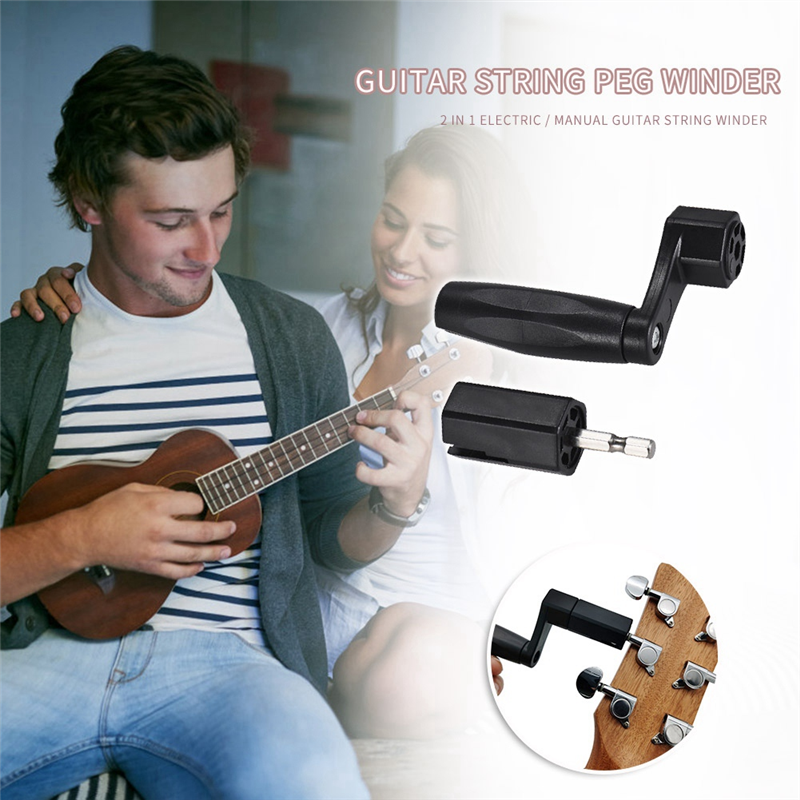 Multifunctional Guitar String Winder Guitar String Winder Guitar Peg String Winder for Bass Acoustic Electric Guitar Bass Accessories Luthier Tools