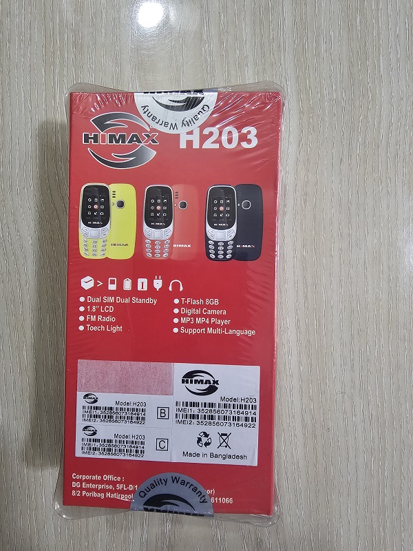 Himax H203 Button Phone Dual Sim. 