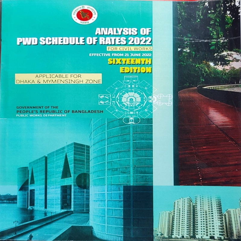 Analysis Of PWD Schedule Of Rates 2022 Part A: Civil Works-Dhaka & Mymensing Zone