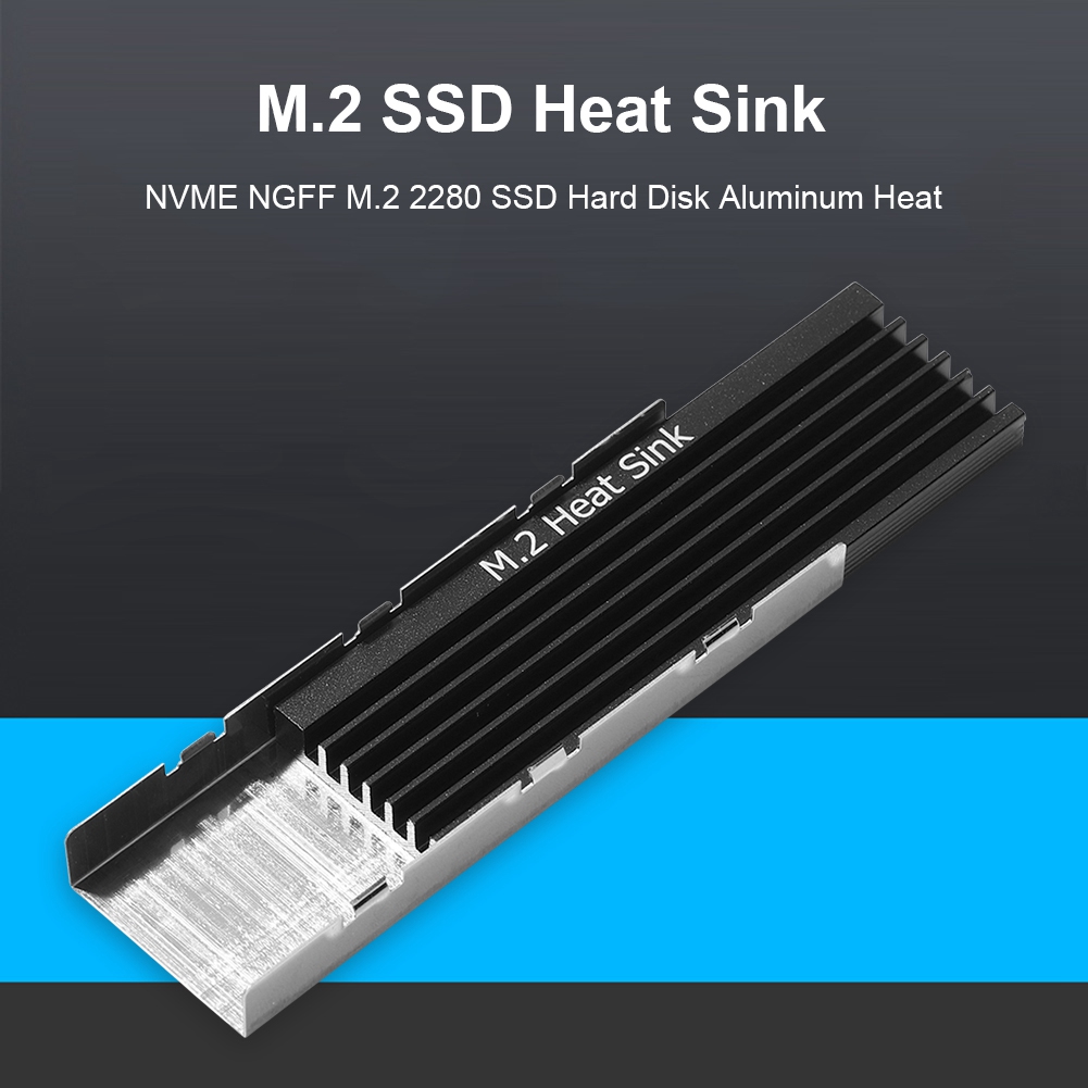 M.2 SSD NVMe Heat Sink M2 2280 SSD Hard Disk Heat Sink with Thermal Pad for Desktop PC PCIe SATA M2 SSD 2280. 